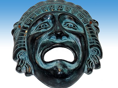 Ceramic Mask of Drama - Greek souvenirs